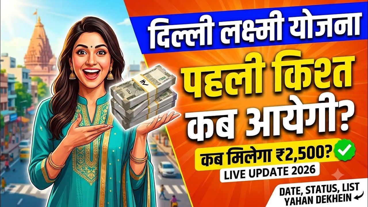 दिल्ली लक्ष्मी योजना की पहली क़िस्त कब तक आएगी,जाने पूरी अपडेट:-delhi lakshmi yojana