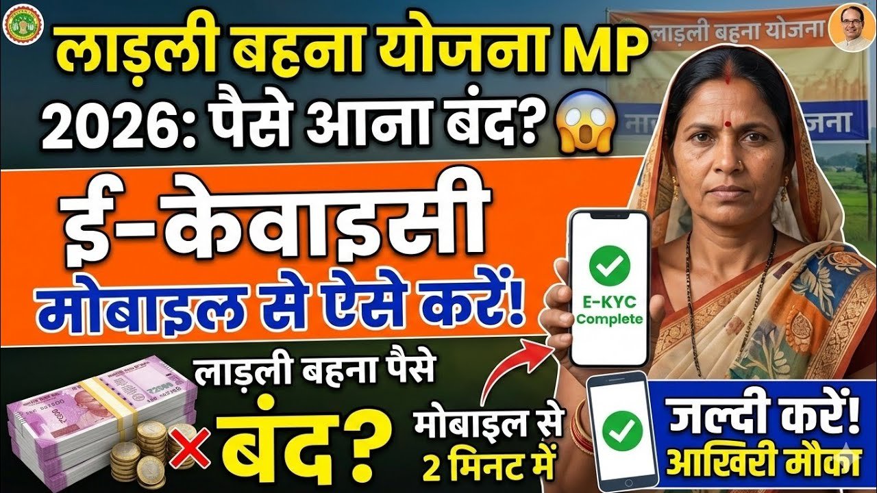 Ladki Bahin eKYC 2026: लाडकी बहीण योजना eKYC की पूरी प्रोसेस स्टेप बाय स्टेप गाइड