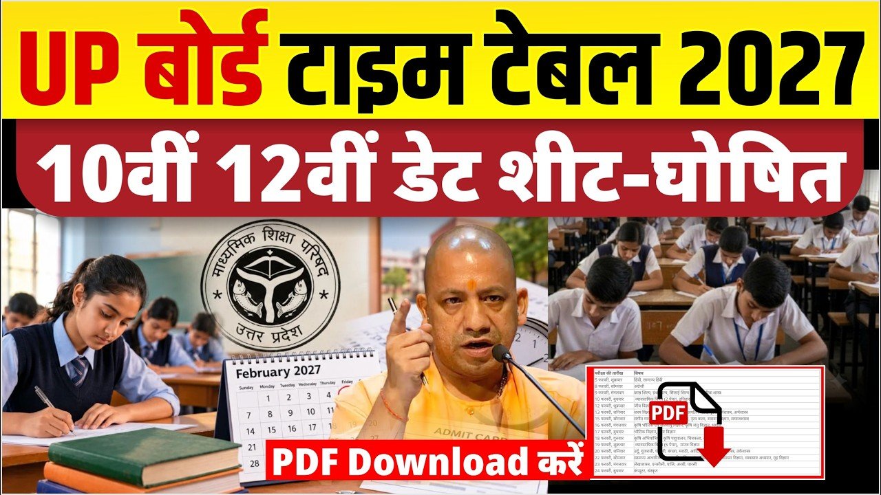 UP Board 10th 12th Exam Date 2026